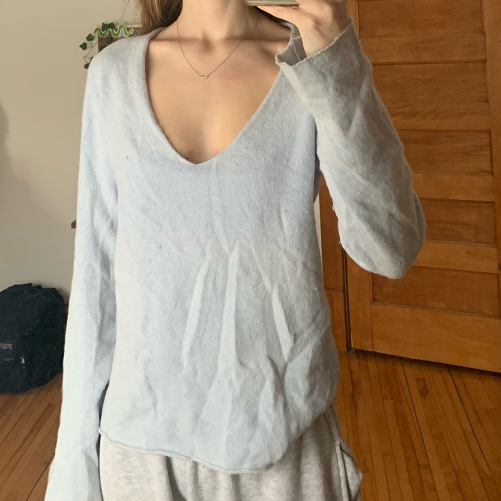 Grey Low V-neck!
